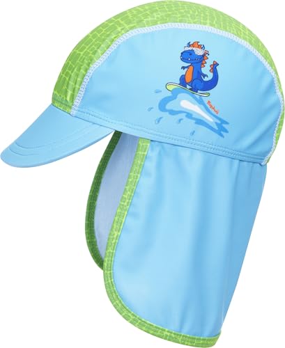 Playshoes Unisex Kinder Uv-schutz Mütze Badekappe Kopfbedeckung, Dino, 51...