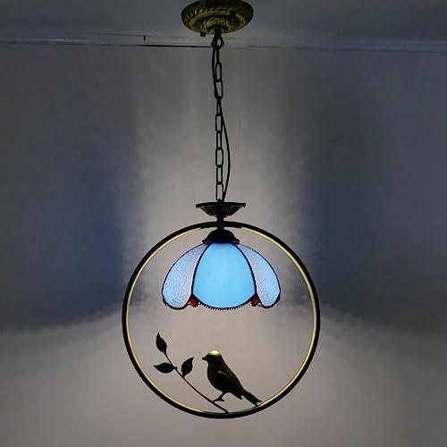 Lustres de style Tiffany vitrail suspension LED luminaire cuisine salle à manger