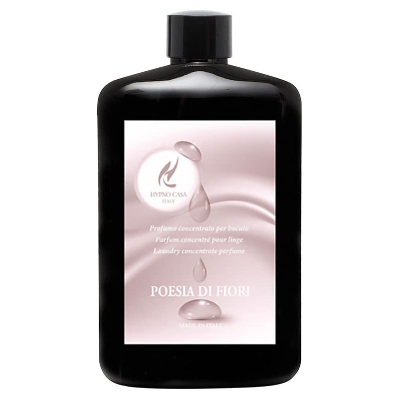 HYPNO CASA - Profumo Concentrato per Bucato varianti Uomo/Donna 400ml, Made in Italy, per Lavatrice e a Mano (Poesia di Fiori)