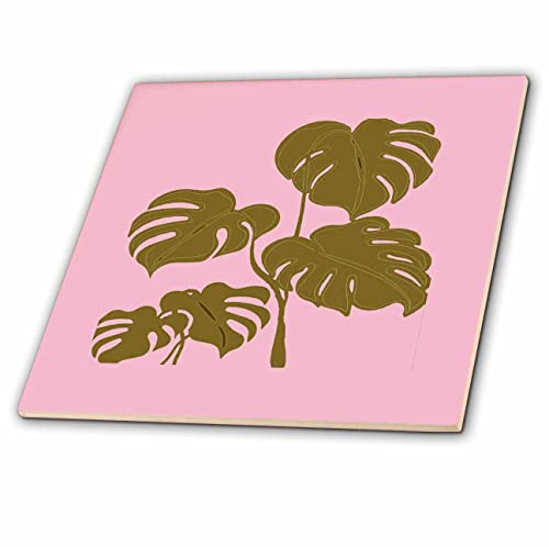 3Drose Mustard Yellow Monstera Swiss Cheese Plant Cut Out Style - Tiles (Ct_355548_7) #TOP6