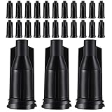 PATKAW 250 Stück Schwarze Dosierspitzenkappen aus Kunststoff Tropfsicher und Einfach zu Lagern Geeignet für Spritzen im Industriellen Einsatz