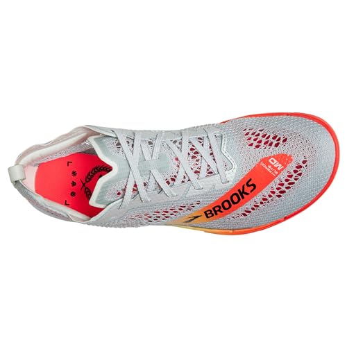 Brooks Brooks Unisex Hyperion Elite MD, Mid Distance Track Running Shoe, Men & Women - Illusion Blue/Coral/Orange - 9.5 Medium
