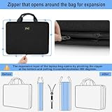 ZINZ Rozszerzana 15.6 cali Pokrowiec na Laptopa, Torba na Laptopa Kompatybilna z MacBook Pro 15/16 i 15.6 cala HP Lenovo Acer Asus Dell, Wodoszczelna Aeczka z Przegrodą na Akcesoria do Laptopa,B04K01