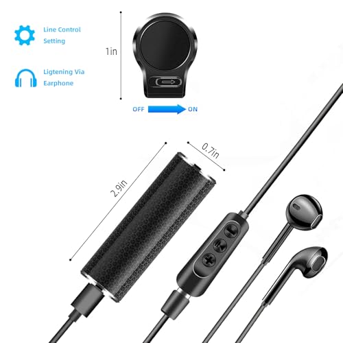 Diktiergerät Magnetisches, Aufnahmegerät mit 30 Tage Daueraufnahme Abhörgerät Mini Voice Recorder Wiederaufladbar Über USB, One Touch Aufnahme, Sprachsteuerung Aufnahmegerät Diktiergerät Mini