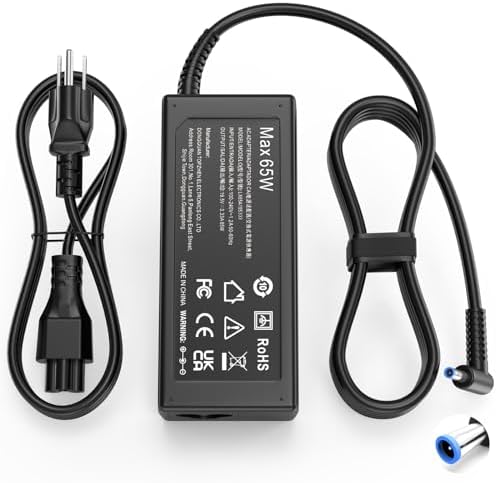 Ruilezyo 65W Laptop Charger Compatible with HP EliteBook Charger 840 850 845 830 820 G9 G8 G7 G6 G5 G4 G3 G2 G1 ProBook 640 650 450 430 440 446 455 470 745 735 725 755 Pavilion Envy x360 15 13 11 14