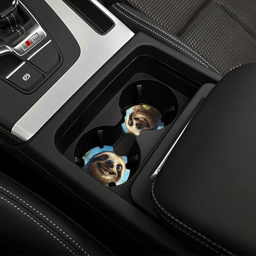 Portavasos para auto negro 2 piezas de neopreno miniatura 6