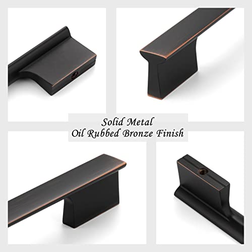 Askano Pack Of 10, 3 Inch, Oil Rubbed Bronze Kitchen Cabinet Handles Ap1098 | Modern Cabinet Pulls, Solid Hardware For Drawer, Dresser, Bathroom, Vanity, Furniture Door, Cupboard, Hole Centers: 3" #TOP3