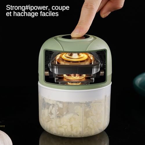 Picadora De Cebollas - Picadora Eléctrica Ajo USB Para Cocina,Dispositivo Eléctrico Portátil,Frutas Nueces Vegetales - imagen 3