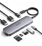 Anker Nano 8-in-1 USB C Hub, Dual-Monitor Docking Station mit 4K@60Hz HDMI, 1× USB-C (10 Gbit/s),...