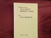 Manual for the Teacher's Report Form & 1991 Profile 0938565109 Book Cover