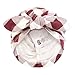 Hudson Baby Infant Girls Turban Cotton Headwraps, Acorn Botanical, 0-24 Months