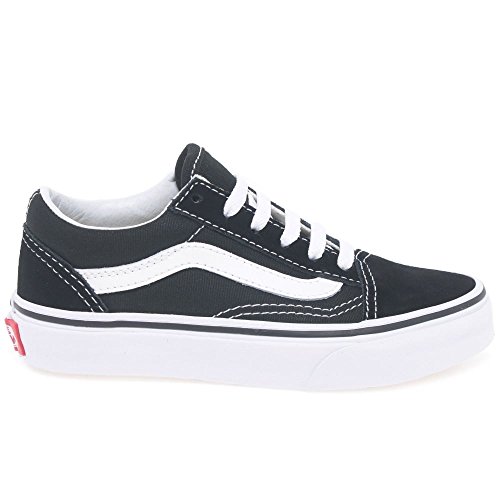 Vans Old Skool Enfants Chaussures De Toile Dentelle Jeunesse 30 EU Black Suede/White