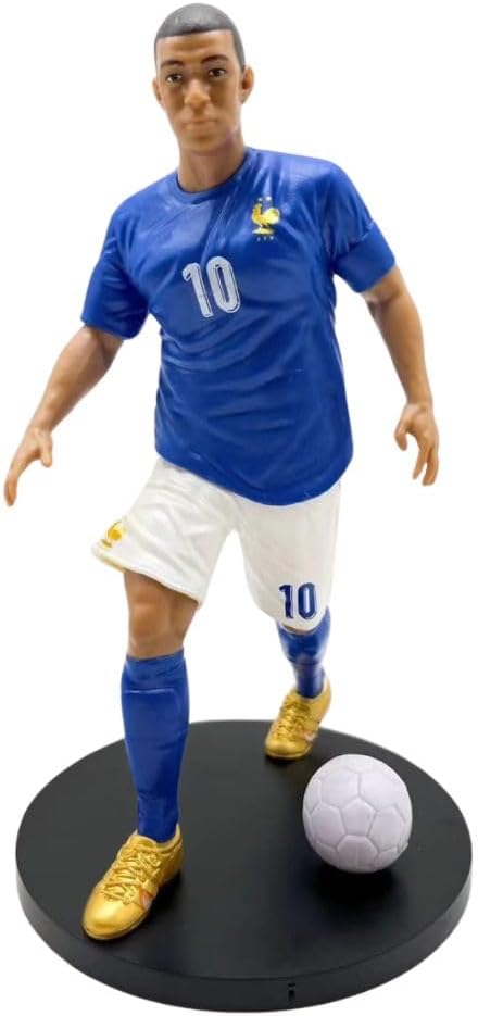 Mayatra's Football Player Figure - Premium Sports Action Figure for Fans, Kids, and Collectors - Detailed Design, Perfect for Display, Gifting (Mbappe FR)