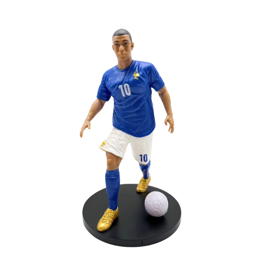 GenericMayatra's Football Player Figure - Premium Sports Action Figure for Fans, Kids, and Collectors - Detailed Design, Perfect for Display, Gifting (Mbappe FR)