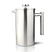 Café Olé CFD-12S cafetière à double paroi en acier inoxydable 18/10 – fini satiné, 12 demi-tasses
