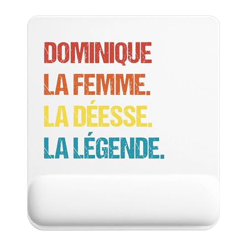 Planetee Tapis de Souris Dominique la Déesse la Légende Vintage | Accessoire Bureau Ergonomique - Idéal pour Anniversaire, Collègue, Secret Santa Noël, Fête des Pères et Fête des Mères