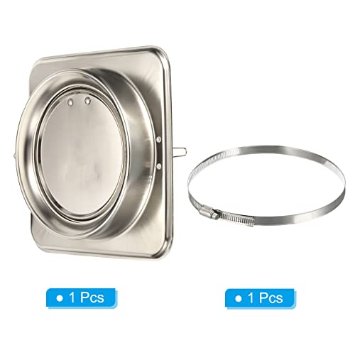 PATIKIL 7" Backdraft Damper with Ducting Hose Clamp - Image 3