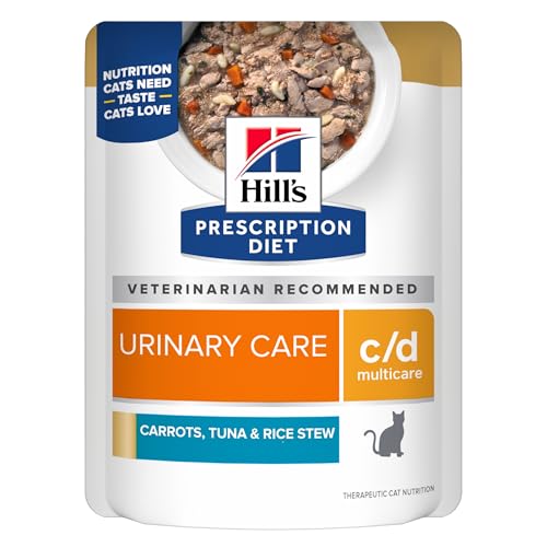 Hill's Prescription Diet c/d Multicare Feline Vegetable, Tuna, & Rice Stew, 2.8oz, 24-Pack Wet Food