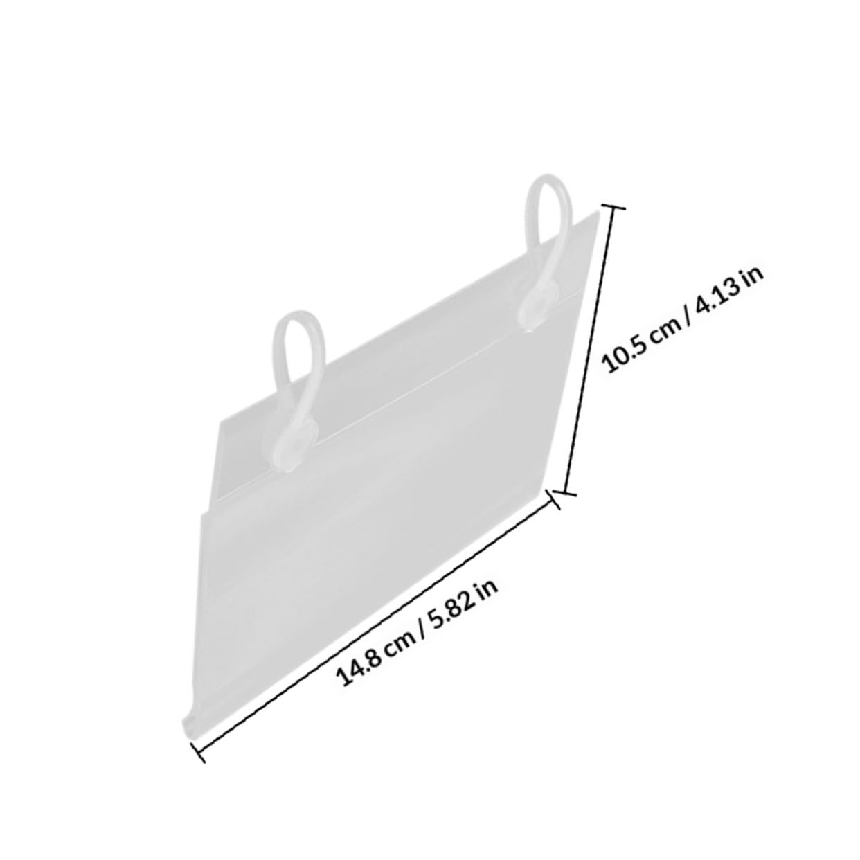 40 Pezzi Portatessere in Pvc per Etichetta Espositiva del Prezzo Design Semplice e Chiaro, Facile da Installare per Esposizione Prezzi in Supermercato