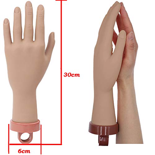 Practice Hand For Acrylic Nails, Nail Practice Mannequin Hands, Fake Hands To Practice Fake Nails,Practice Hands Acrylic Nail Kit, Manicure Hand Practice Nails, Silicone Hand For Nail Beginners #TOP4