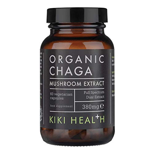 KIKI Health Chaga Extract Organic, 380mg - 60 vcaps Cover