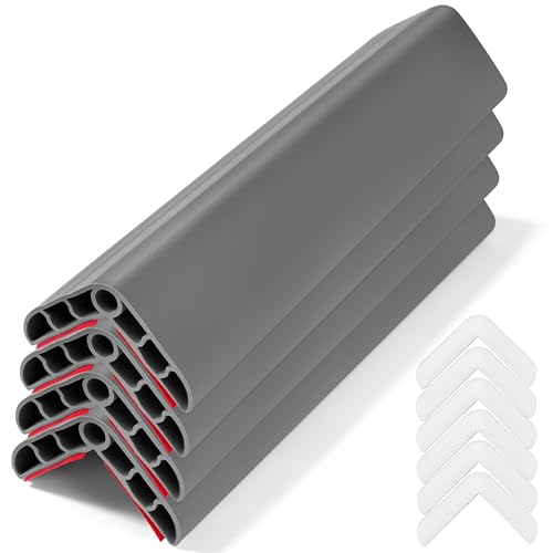 Image of Wall Corner Edge Protector 4 Pack,1.57x1.57x23.62x0.28 inch Soft Baby Proof Corner Guards for Sharp Edges, Self-Adhesive Corner Protectors for Home, Kindergarten,Thickness-7mm(0.28 in)