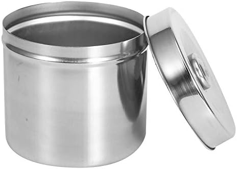 Miniatura 2 de Tarro médico del acero inoxidable, suministros dentales que vendan el cenicero del envase el 12Cm para el tarro profesional del almacenamiento del