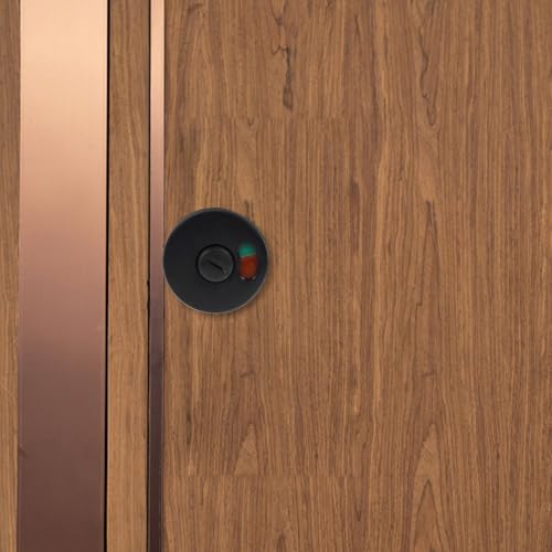 jojofuny 5 StüCk TüRschloss WC TüRschloss Mit Anzeige, Kunststoff, Schwarz, FüR ÖFfentliche Toiletten