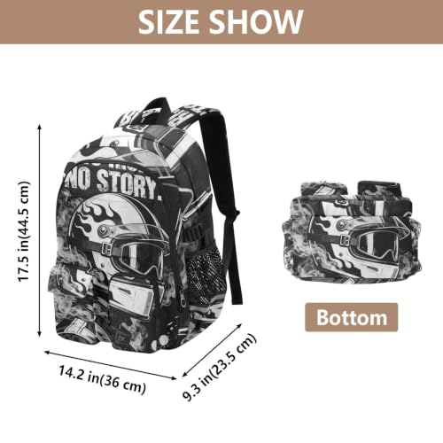 Mochila para laptop y moto impermeable escolar ideal jóvenes 3