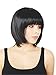 Produktbild Prettyland Schwarz Kurz-Haar Bob Natürlich wie Echthaar mia wallace Glatte Perücke Wig C577