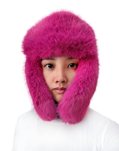 Lina & Lily Women'S Winter Trapper Hat Long Pile Faux Fur Fluffy thumb #2