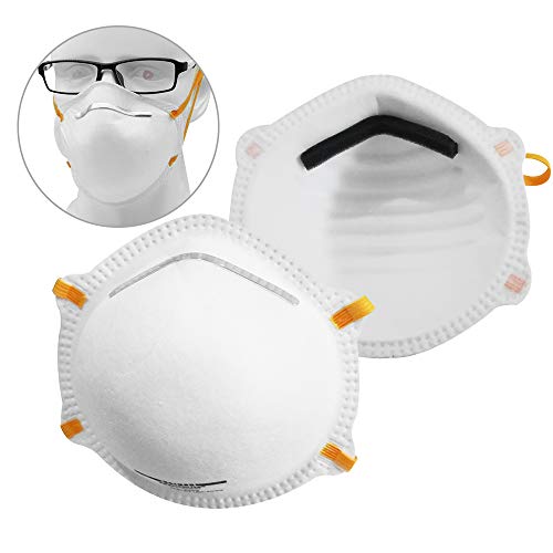 Preisvergleich Produktbild CTGVH 1 Maske, Einwegmaske Staubgesichtsmaske Vlies-Rundmaske Atemschutzmaske Anti-Luftverschmutzungsmaske Sicherheitsmaske Schutz Staubpollenrauch für Männer, Frauen und Kinder