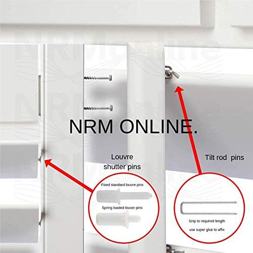 Buy ation Shutter Repair Kit 60 PCS 15 x Tilt Rod Stes 15 x Regular Spring Loaded Louver