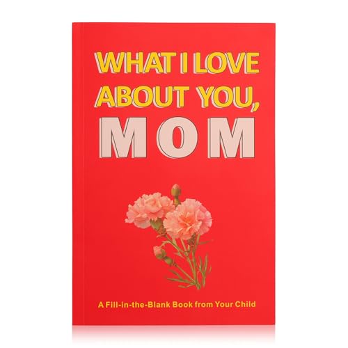 Livre à remplir What I Love About You Mom pour cadeau de fête des mères original