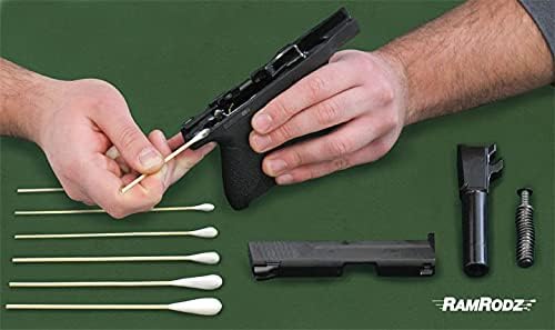 RamRodz Barrel and Breech Cleaners (200-Pack), 9mm/.38/.357/.380-Caliber
