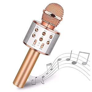 Microphone for kid, Karaoke Microphone Bluetooth Wireless, Portable Handheld Mic Speaker, Home KTV Player Compatible…
