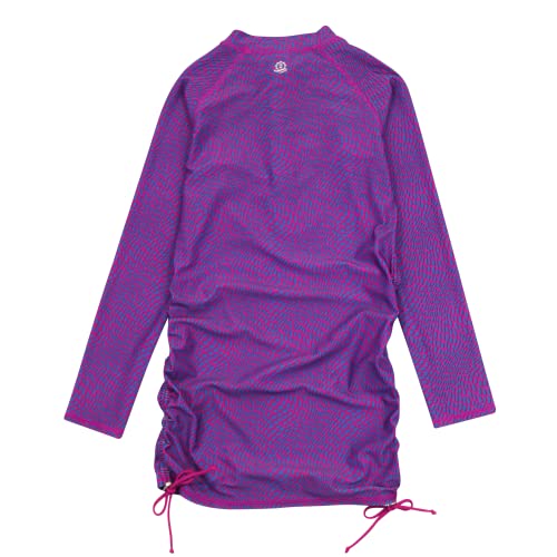 Image of SwimZip Girls' Long Sleeve Swim Dress Cover Up Swimsuit - UPF 50+ Sun Protection