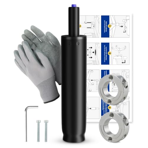 Image of MASTERY MART Office Chair Gas Cylinder Replacement Kit, 6" Stroke Heavy Duty Hydraulic Pneumatic Piston, 1000 lbs Capacity, Universal Fit for Desk Chairs, Easy Installation with Removal Tool & Gloves