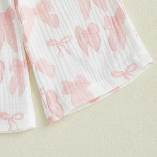Image of Thorn Tree Toddler Girl Clothes Plaid Printed Sleeveless Pleated Camisole Linen Pants Set Baby Summer Outfits