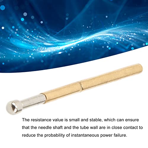 Image of Spring Test Probes, 100Pcs P125-D High Accuracy Round Pogo Pins for PCB Board Testing Contact
