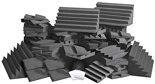 Auralex Acoustics ROOMADCHA/CHA Alpha-DST Roominator Kit:32- DST112 Panels- Charcoal; 32- DST114 Panel- Charcoal; 4-LENRD Bass Trap-Charcoal; 2 TTPRO