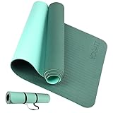 YOGATI Sportmatte Fitnessmatte Rutschfest mit Tragegurt. Gymnastikmatte für Yoga, Pilates und Fitness. Yoga Matte für Männer und Frauen. Yogamatte Rutschfest. Trainingsmatte, Yoga Mat. (grün)