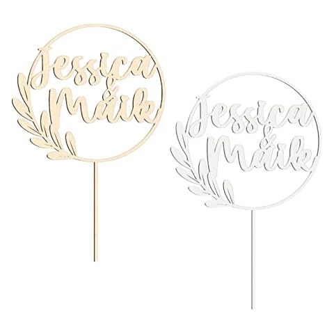 Cake Topper mit Namen Paare Hochzeit personalisiert Cover
