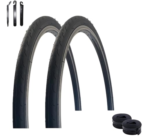 VEE Rubber V182 - Cubiertas para bicicleta (2 unidades, 26 x 1,25 cm), color negro