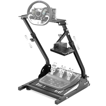 Suporte Cockpit Para Volante Logitech, Suporte Volante, Cockpit, Cockpit G25/G27/G29/G920/T300RS/T300GT/T500RS/TGT/T150/TS-PC/CSL/CSR/CSW, Suporte Para Volantes Preto, Suporte de Volante de Corrida