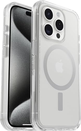 Coque OtterBox Symmetry iPhone 15 Pro transparente MagSafe rigide élégante