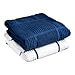 T-Fal Textiles 60918 2-Pack Solid & Check Parquet Design 100-Percent Cotton Kitchen Dish Towel, Blue, Solid/Check-2 Pack
