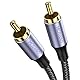 MOSWAG Cinch RCA Kabel, Cinch RCA Digitales Koaxialkabel, Digitales Cinch Kabel Premium Für Heimkinos, Audiosysteme, PS3, Wii, Auto Audiosysteme, Lautsprecher, DVD (1M)