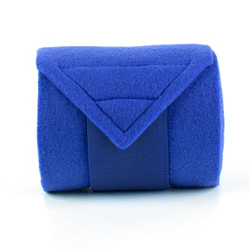 Y.J TAILS Conjunto de 4 bandagens polo de lã macia de 2,5 m para cavalo, bandagem de perna equestre