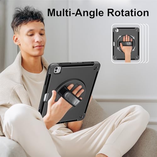 Funda iPad Pro 13 2024 M4 rugerizada con soporte y protector 6